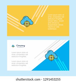 Targeted cloud  abstract corporate business banner template, horizontal advertising business banner.
