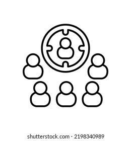 Targeted Marketing icon in vector. Logotype