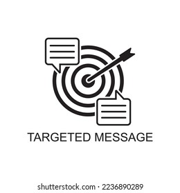 targeted message icon , business icon