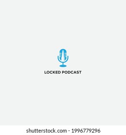 targeted podcast logo bullet shot mic