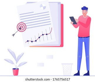 Objetivo de estudio específico, ilustración de la capacitación y el aprendizaje