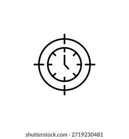 Icono De Esquema De Gestión De Tiempo Dirigido Para El Proyecto