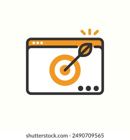 targeticon, isolated glyph icon theme seo