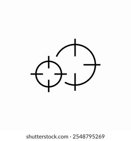 targeting audience icon sign vector