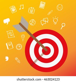 Targeting Customer Head Mind Niche Target Market Marketing Concept Business