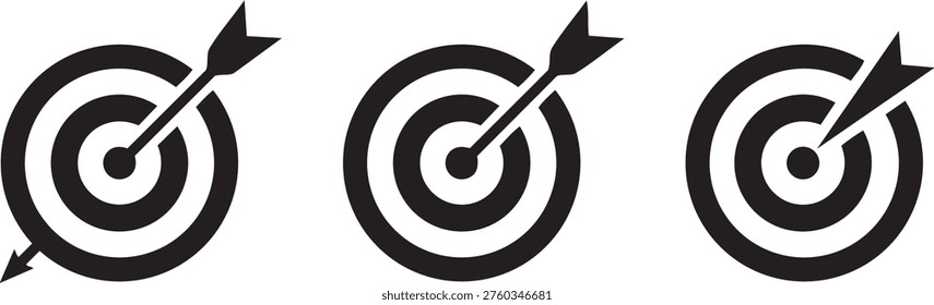 Targeting Goals: A set of three target icons with arrows, symbolizing precision, accuracy, and achieving objectives.