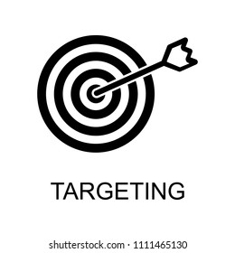 targeting icon. Element of seo and development icon with name for mobile concept and web apps. Detailed targeting icon can be used for web and mobile on white background