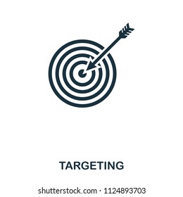 Targeting icon. Line style icon design. UI. Illustration of targeting icon. Pictogram isolated on white. Ready to use in web design, apps, software, print
