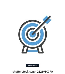 Targeting icon. Note and tasks Icons. vector icons for web design isolated on white background. Collection of high quality black style vector icons