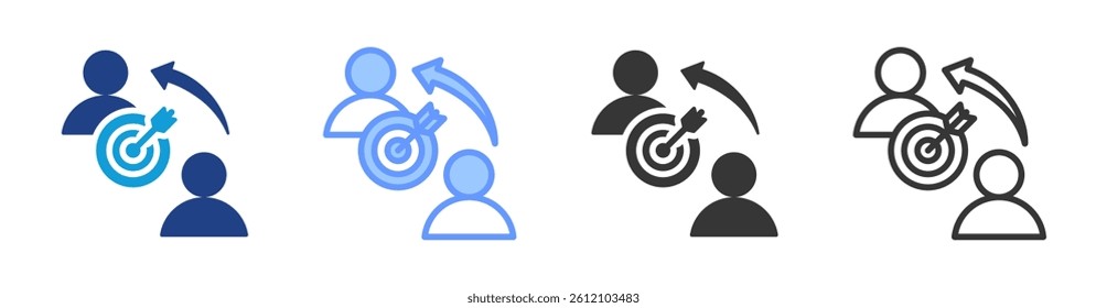 Targeting icon set multiple style collection