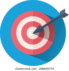 Targeting Icon, Shadowed Detailed Targeting Logo.