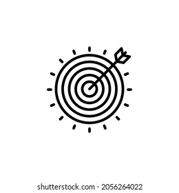 Zielsymbol in Vektorgrafik. Logotyp