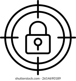 Targeting Line Vector Icon Design