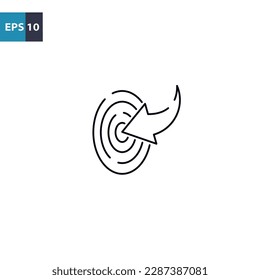 Targeting outline icon Vector illustration