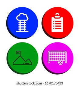 targeting simple icons set. Contains such icons as Goal, Goals, Mission, can be used for web, mobile and logo