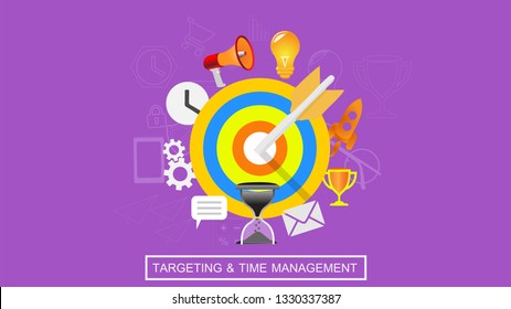 Targeting and time management with icons