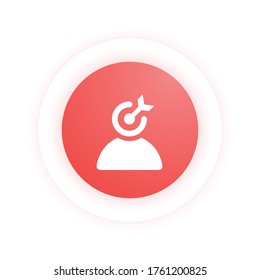 Targeting User - Modern Icon (Pictogram)