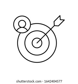 Targets, SEO icon. Simple line, outline vector elements of commerce icons for ui and ux, website or mobile application