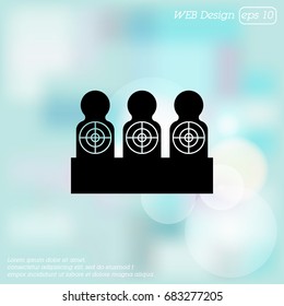 Targets for shooting. Target icon