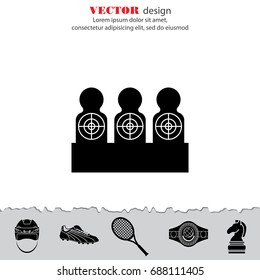 Targets for shooting. Target icon