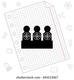 Targets for shooting. Target icon