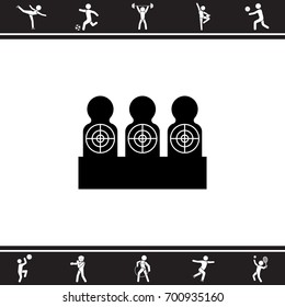 Targets for shooting. Target icon