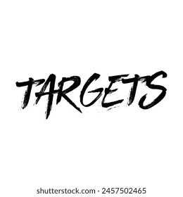 targets text on white background.