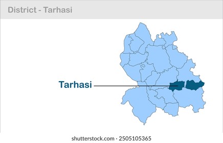 Tarhasi subdistrict map, Palamu District, Jharkhand state, Republic of India, Government of Jharkhand, Indian territory, Eastern India, politics, village, tourism