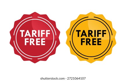 Tariff free design logo template illustration