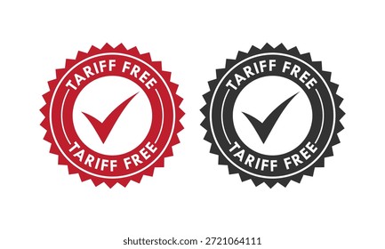 Tariff free design logo template illustration