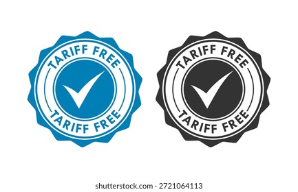 Tariff free design logo template illustration