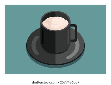 Tarik tea. Simple flat illustration.
