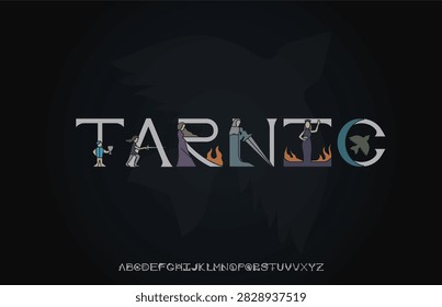 Tarning Creative Decorative Display Font with Artistic Lettering for Modern Logo, Fashion, Poster and Branding Design