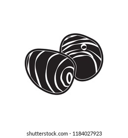 taro doodle icon flat black