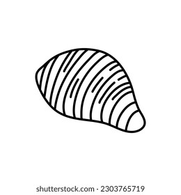 Taro doodle outline icon vector illustration. Hand drawn line sketch of Taro