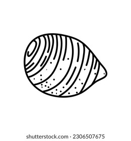 Ilustración vectorial del icono del contorno del garabato de Taro. Esbozo de línea dibujada a mano de Taro
