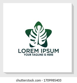 Plantilla de diseño del logotipo del icono del Taro, plantas, inspiración del logotipo de la naturaleza