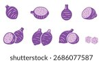 taro vector logo isolated on white background.	
