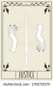 tarot card design, illustration in vector format