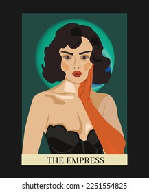 Tarot card The empress lady