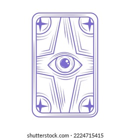 tarot card esoteric icon isolated