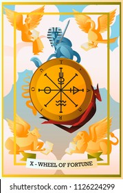 tarot card fortune wheel