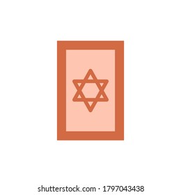 Tarot card icon. Simple color vector elements of esoteric icons for ui and ux, website or mobile application
