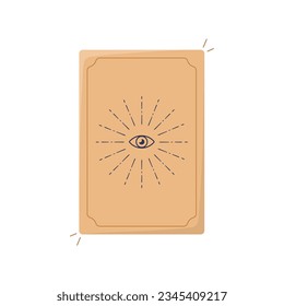 Tarot Card Icon Vector Design. 