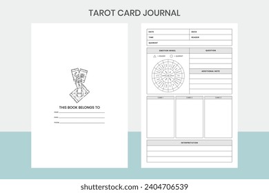 Tarot Card Journal Kdp Interior