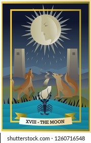 tarot card the moon