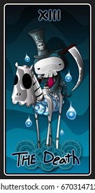 Tarot card number Thirteen, The Death [messenger of death].