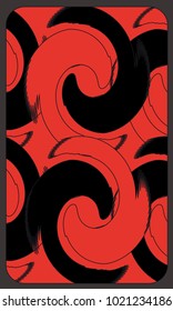 Tarot cards - back design.  Abstract pattern