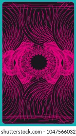 Tarot cards - back design.  Abstract pattern