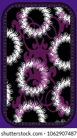 Tarot cards - back design.  Abstract pattern